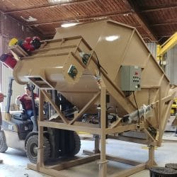 3561 Gobbler (Large Bale Processor) with Leg Extensions | Kase Conveyors